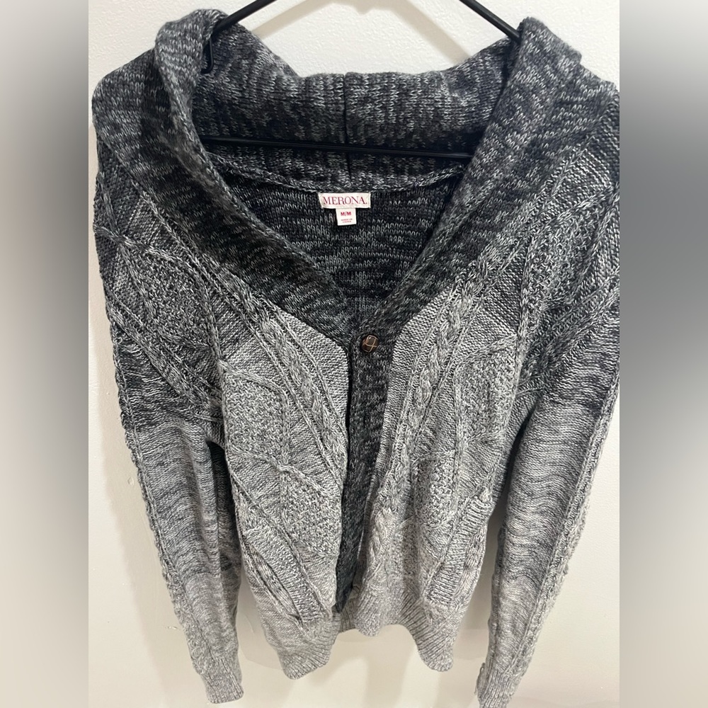 Merona Grayscale sweater/cardigan